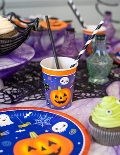 Decoración Halloween Vajilla reutilizable y desechable