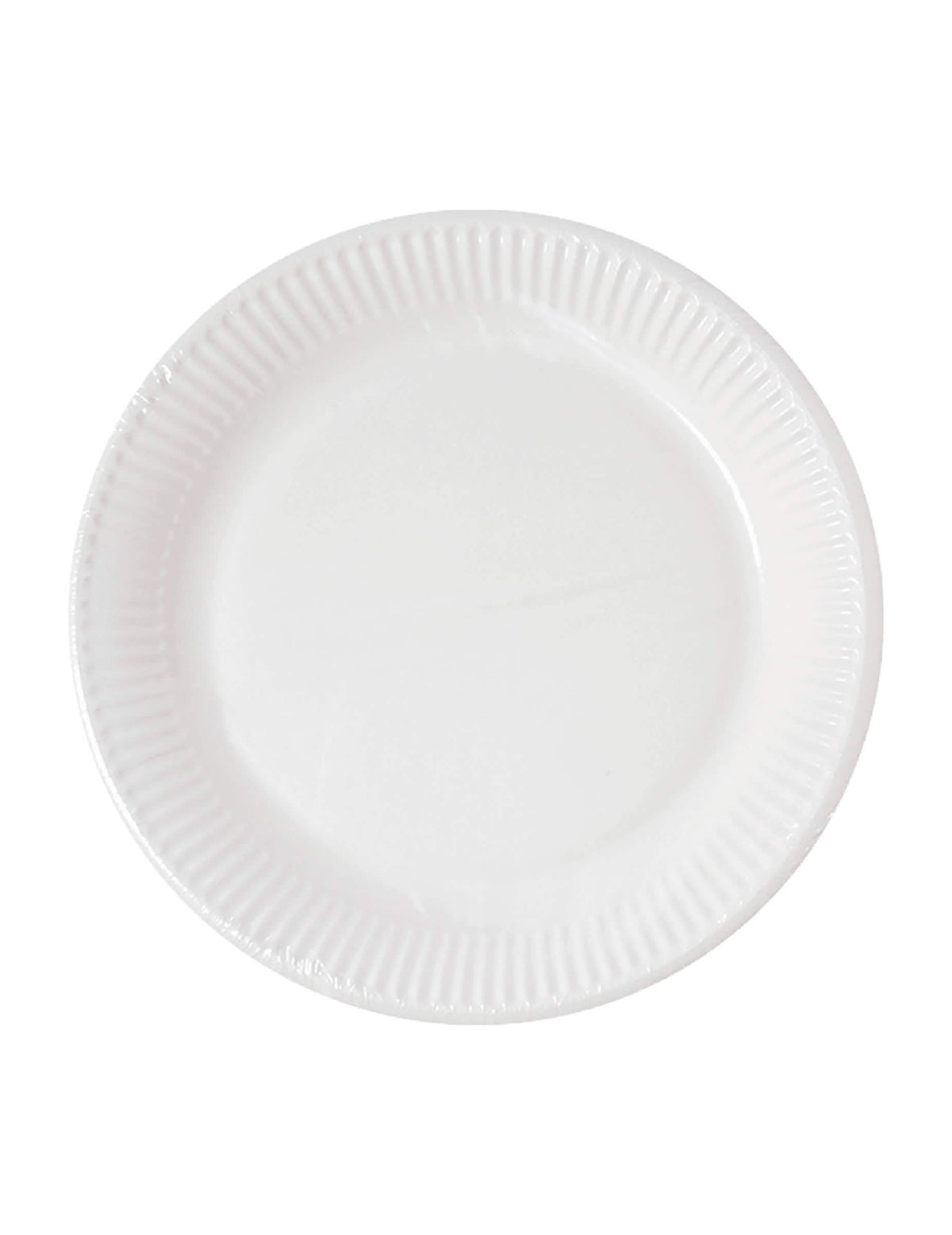 platos de cartón compostables en casa para fiesta blancos