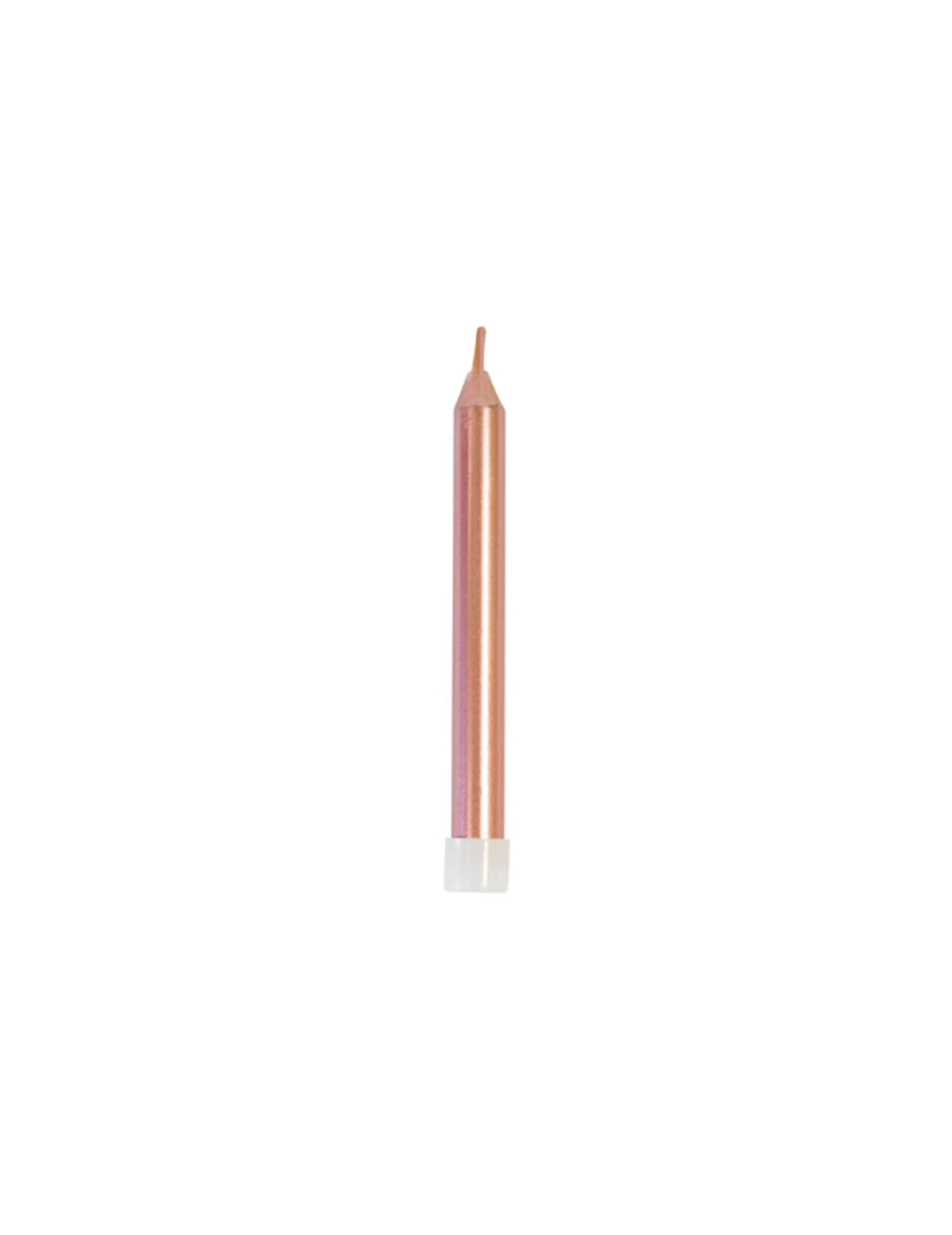 velas de cumpleaños metalizadas para fiesta oro rosa