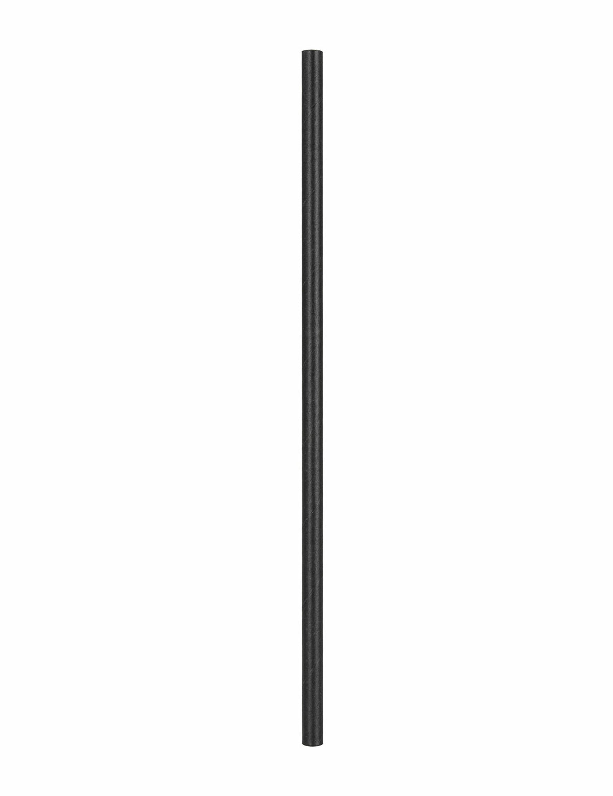 Gros plan sur une paille des pailles en carton Pirate noires