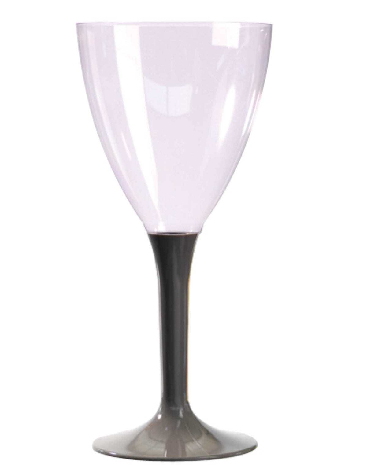 Vaso de vino para fiesta transparente con pie topo