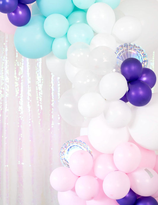 Mise en situación en arco del mini globos de látex decoración para fiesta
