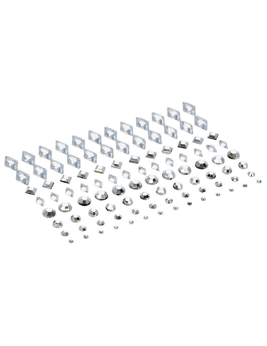 100 Perlas para rostro plateadas