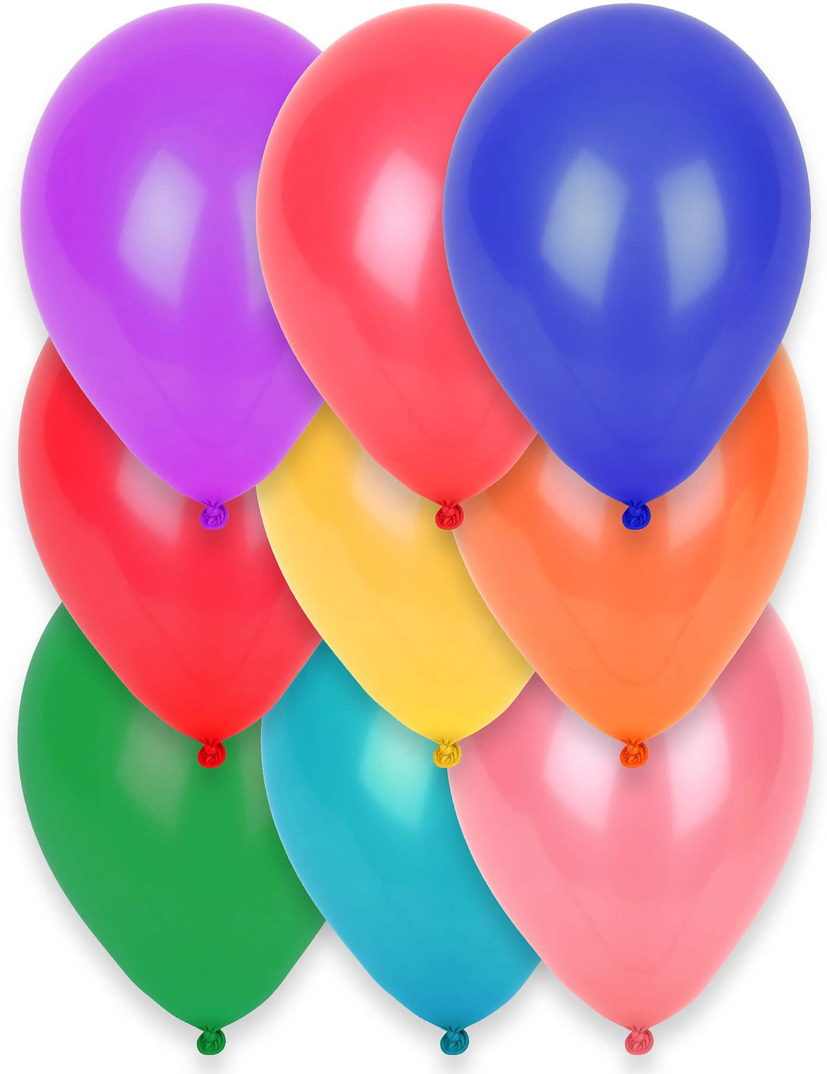 12 globos multicolores para fiesta