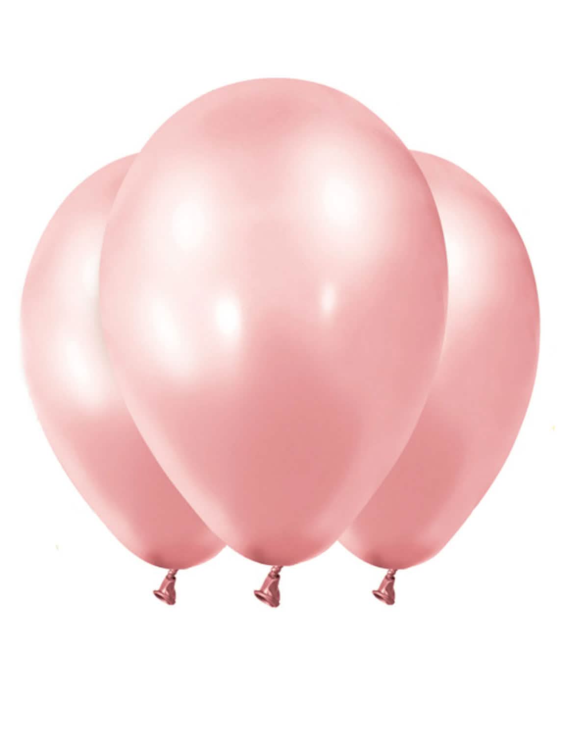 globos metalizados para decoración oro rosa