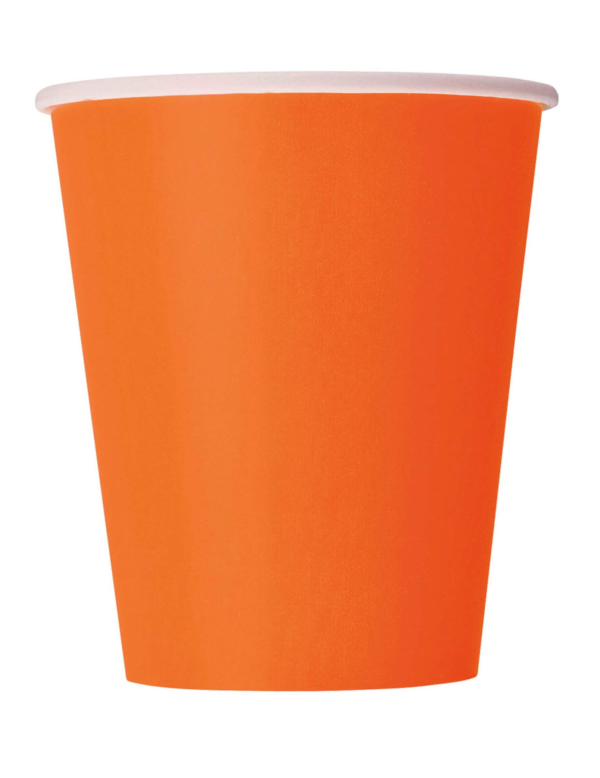 Vasos de cartón naranja para fiesta 266 ml