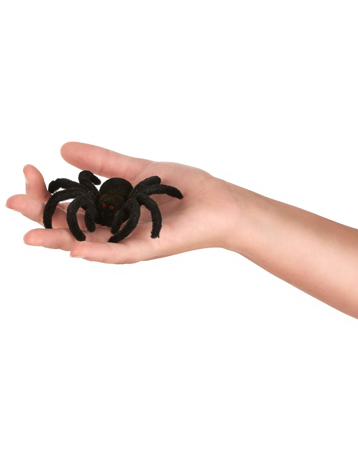 Escena en la mano de las arañas halloween para decoración