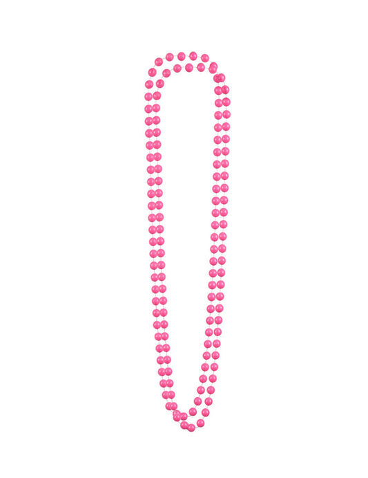 Vue d'ensemble du lot de 2 colliers de perles pour adulte roses