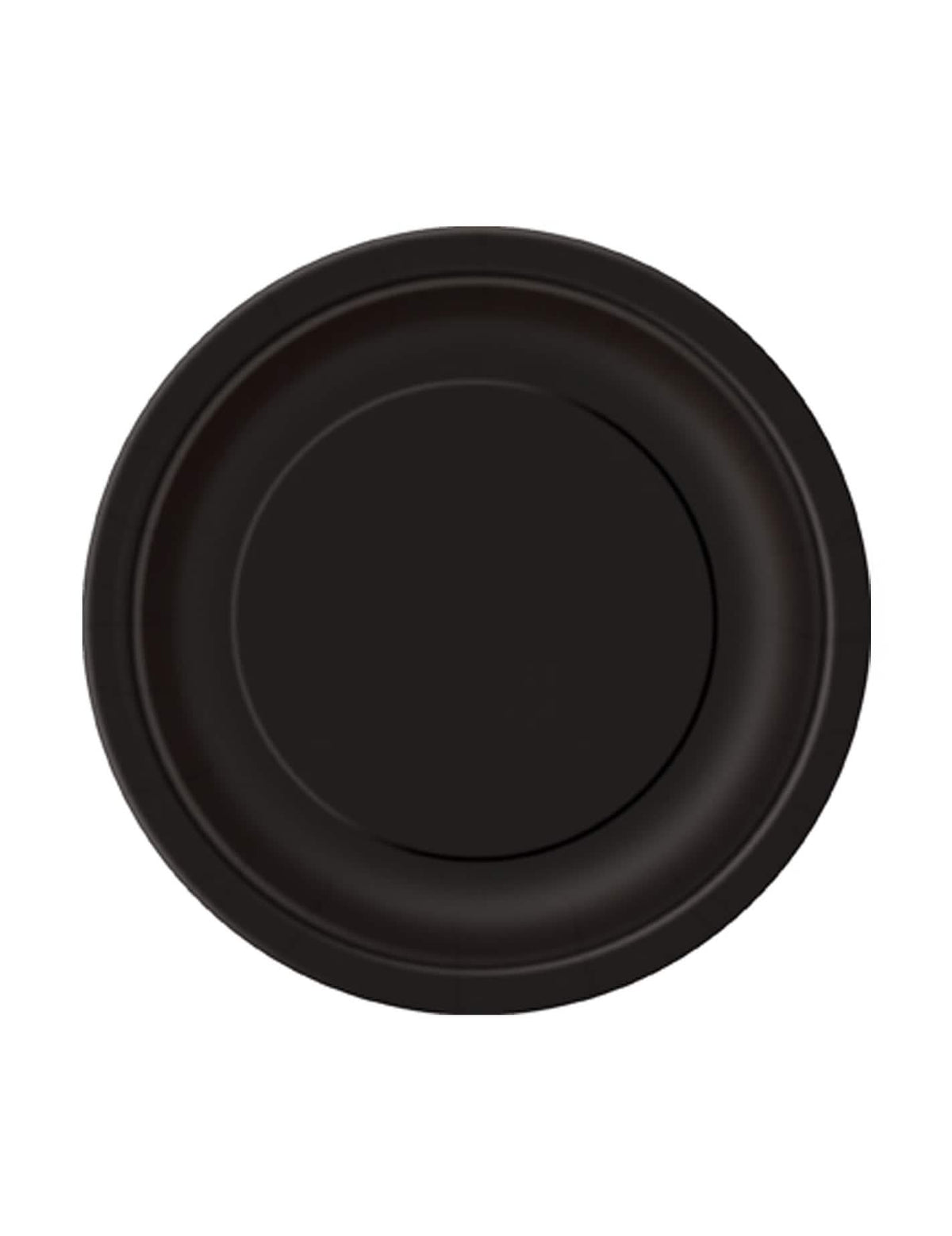 platos de cartón negros
