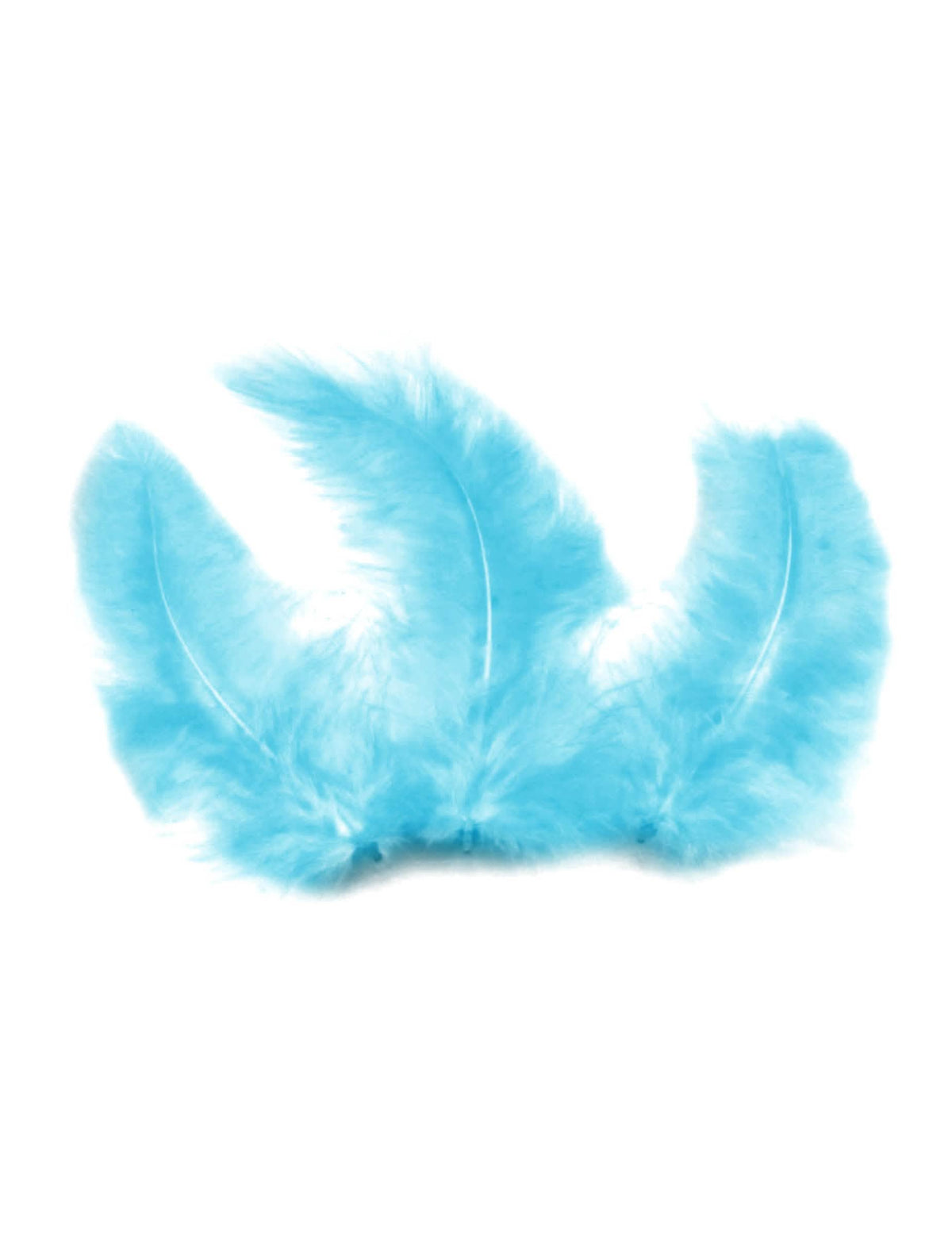 Plumas decorativas para mesa turquesa lote de 20