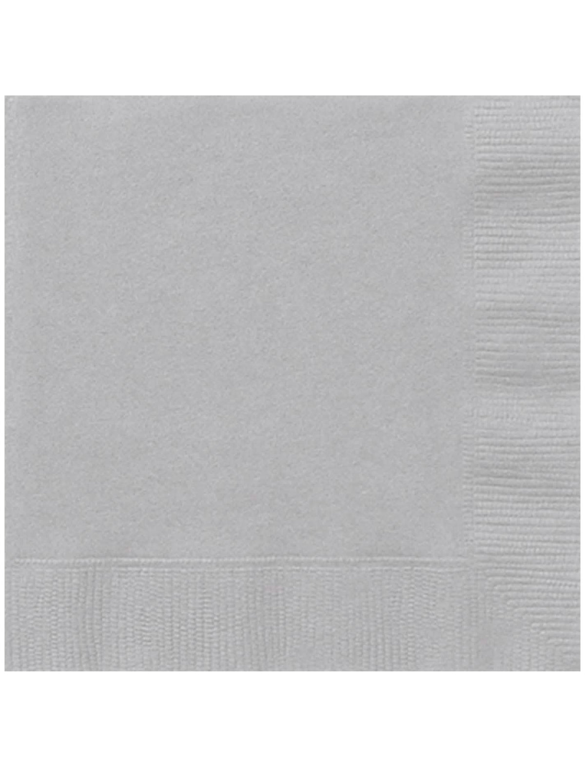 servilletas de papel para fiesta plateado