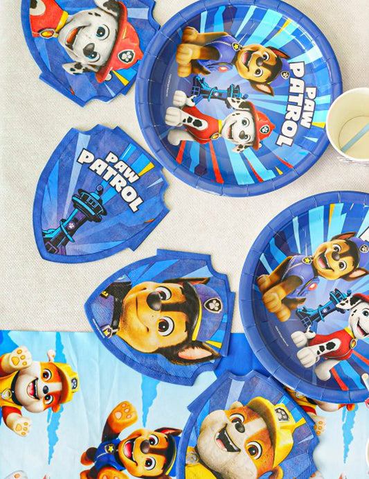 20 Servilletas de papel azules Patrulla Canina™ 28 x 32 cm