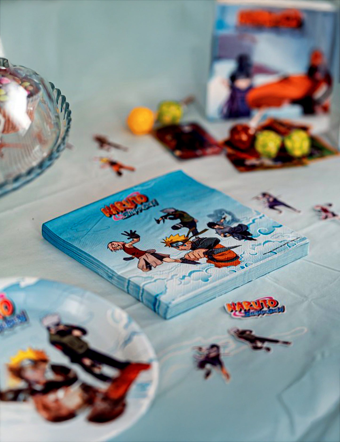 20 servilletas de papel Naruto Shippuden™ 33 x 33 cm