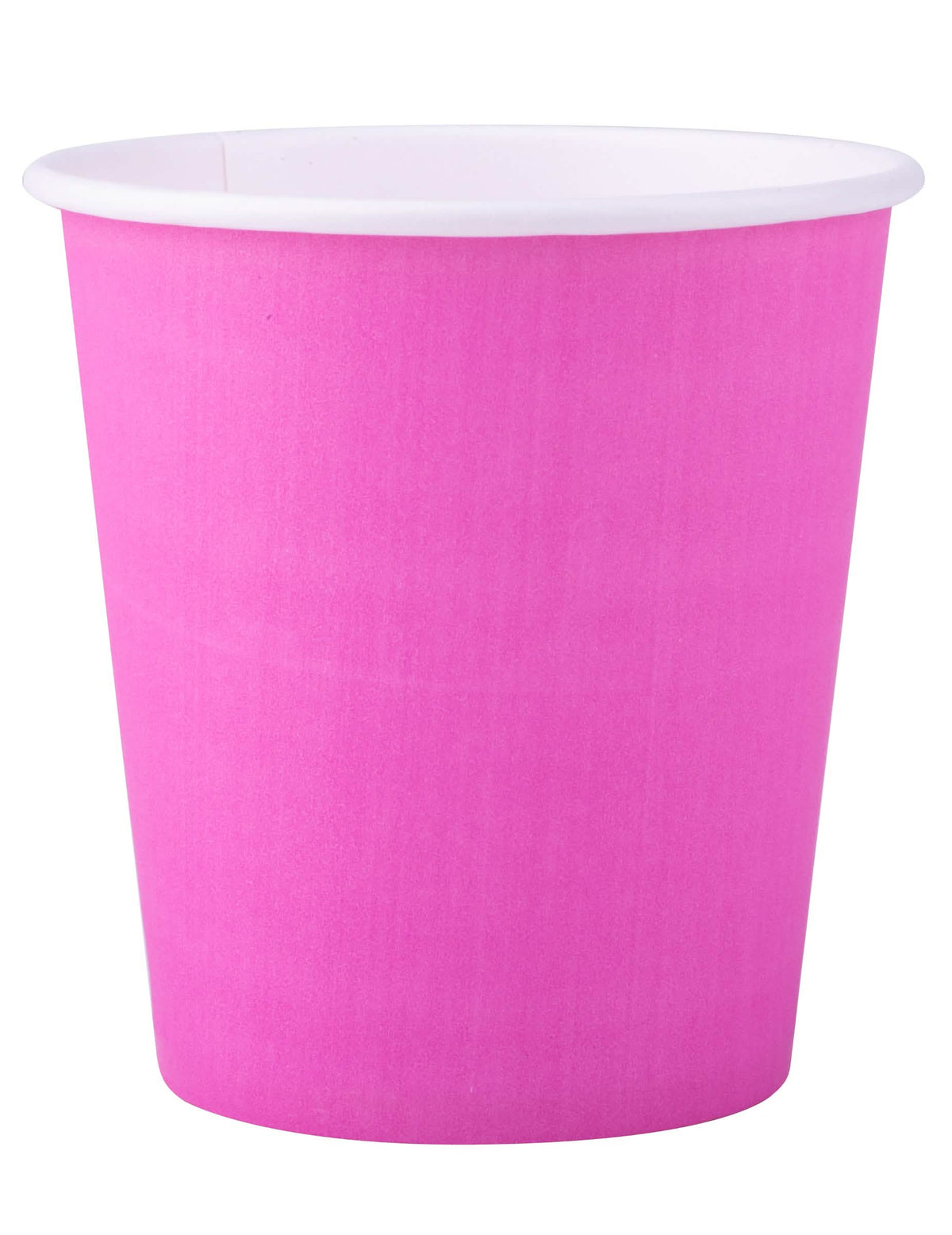 Vasos de cartón para fiesta fucsia sin plástico
