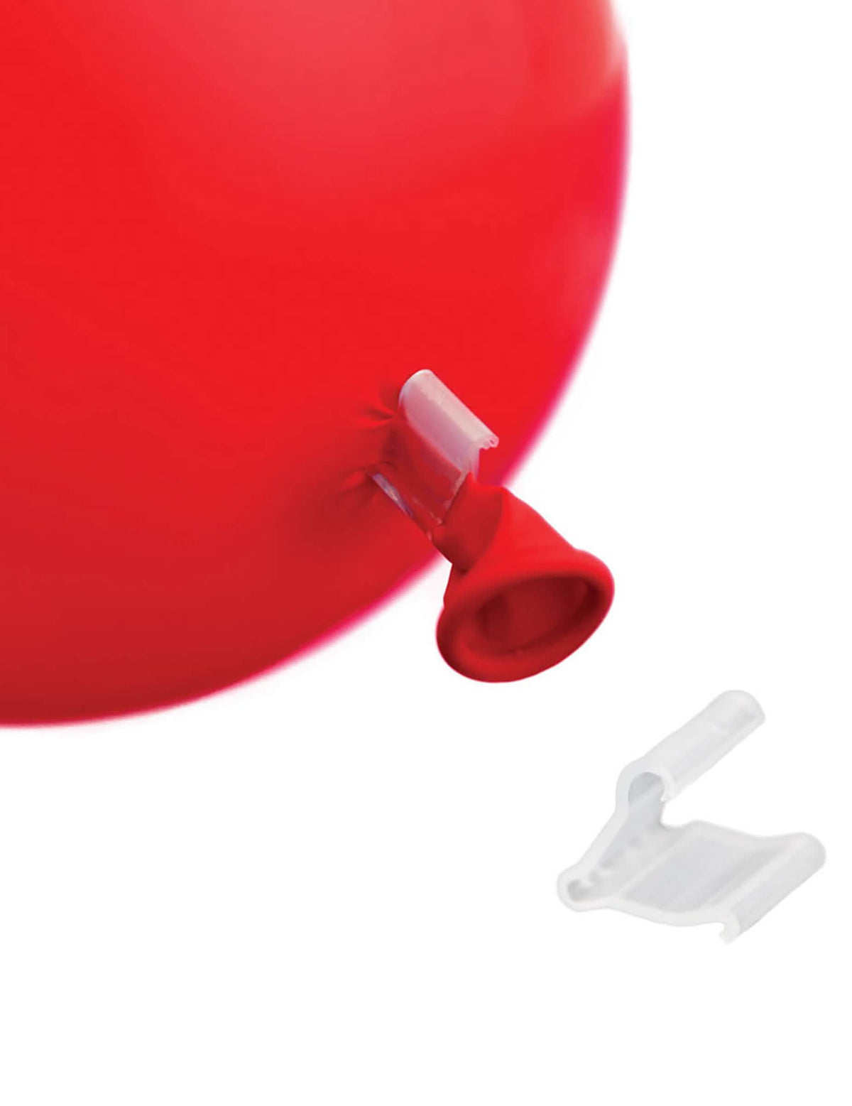 Clips para globos para fiesta lote de 50 transparentes