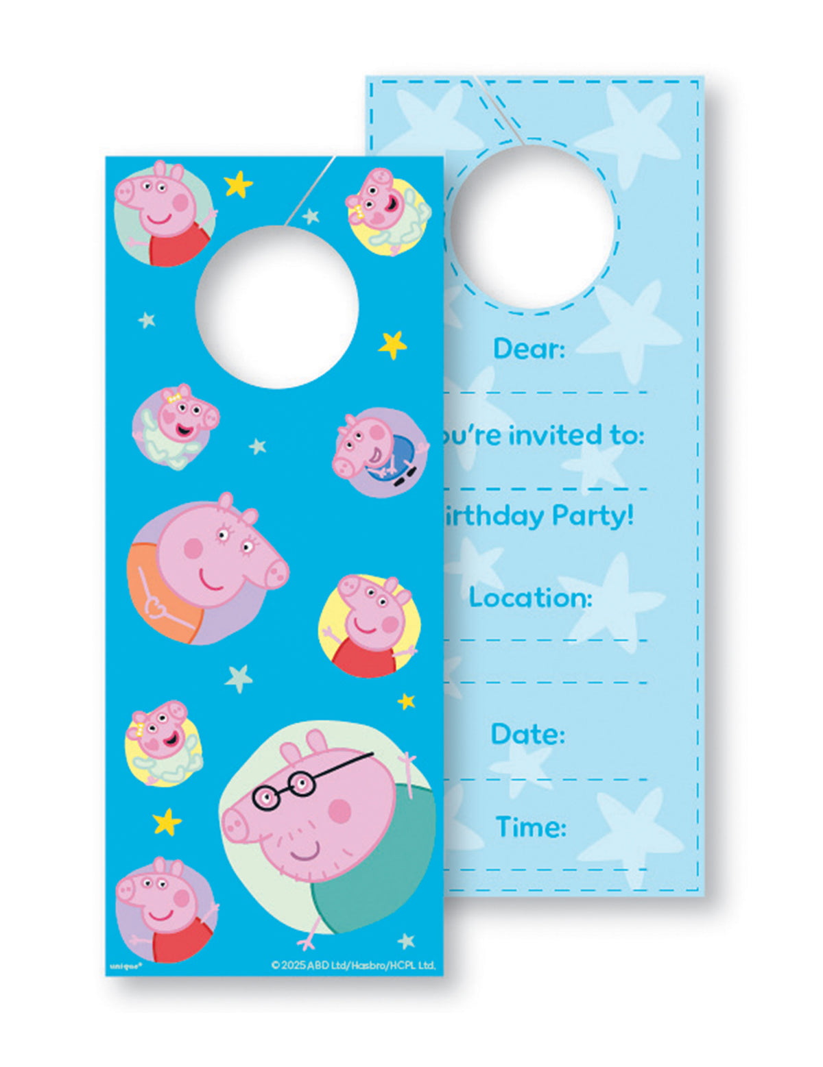 8 Tarjetas de invitación Peppa Pig™