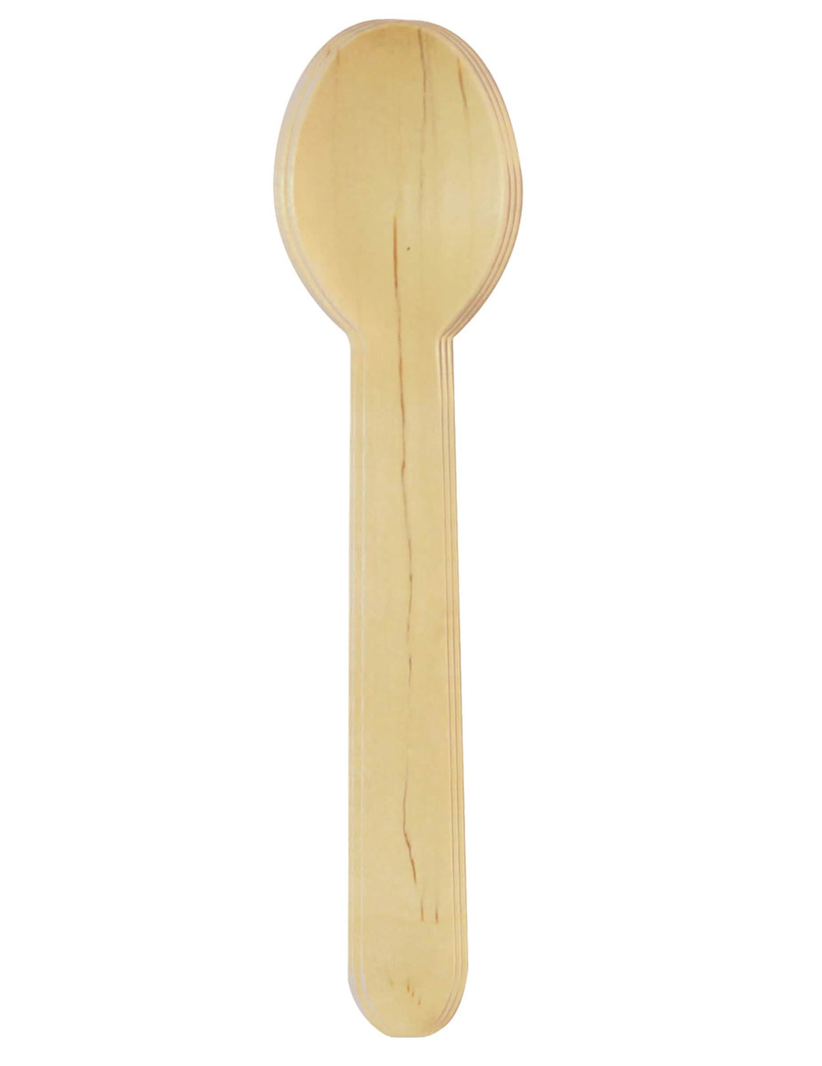 Cucharas de madera eco-responsables para fiesta color natural