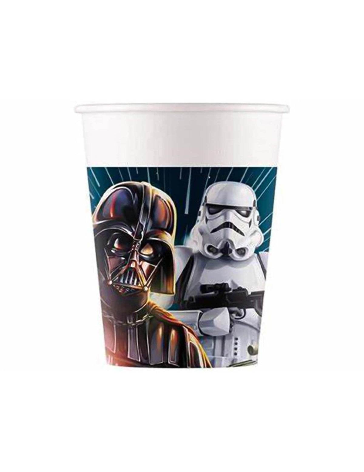 Vasos de cartón Star Wars Galaxy con Darth Vader y Stormtrooper