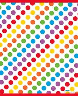 Sac de fête anniversaire pour enfants multicolore à pois