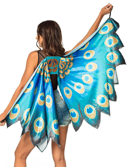 Alas de pavo real 155 cm adulto