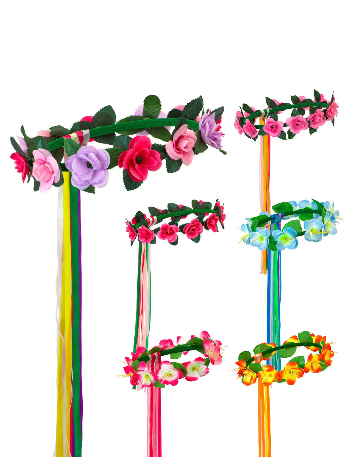 Diferentes colores disponibles del anillo flor para el cabello hada hippie Elfo