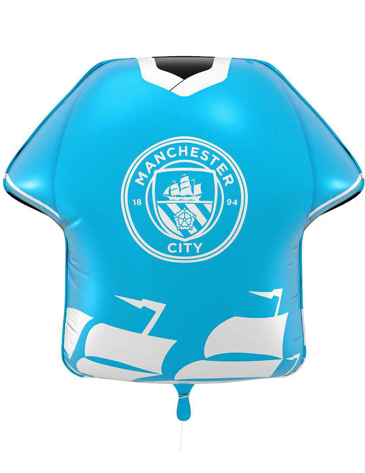 Globo de aluminio azul en forma de camiseta del Manchester City Football Club 52 x 51 cm