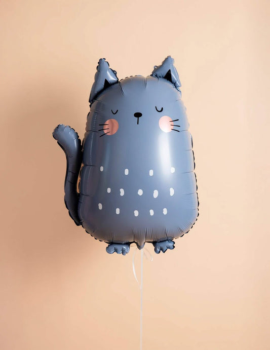 Globo de aluminio Gato gris 49 x 69 cm