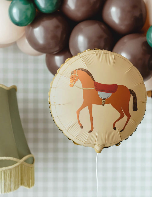 Globo de aluminio con caballo