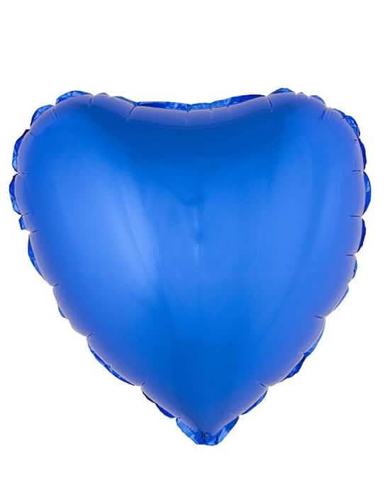 globo de aluminio corazón azul