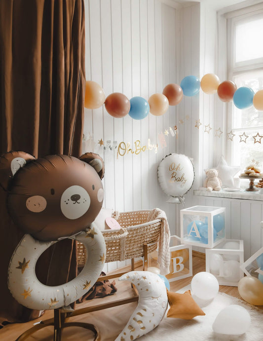 Globo de aluminio sonajero con osito de peluche 61 x 88 cm