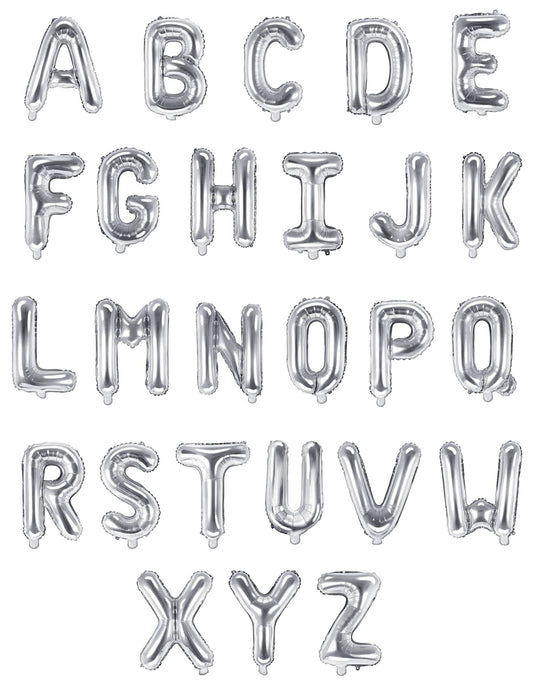 Vue d'ensemble de l'alphabet du ballon aluminium lettre pour fête