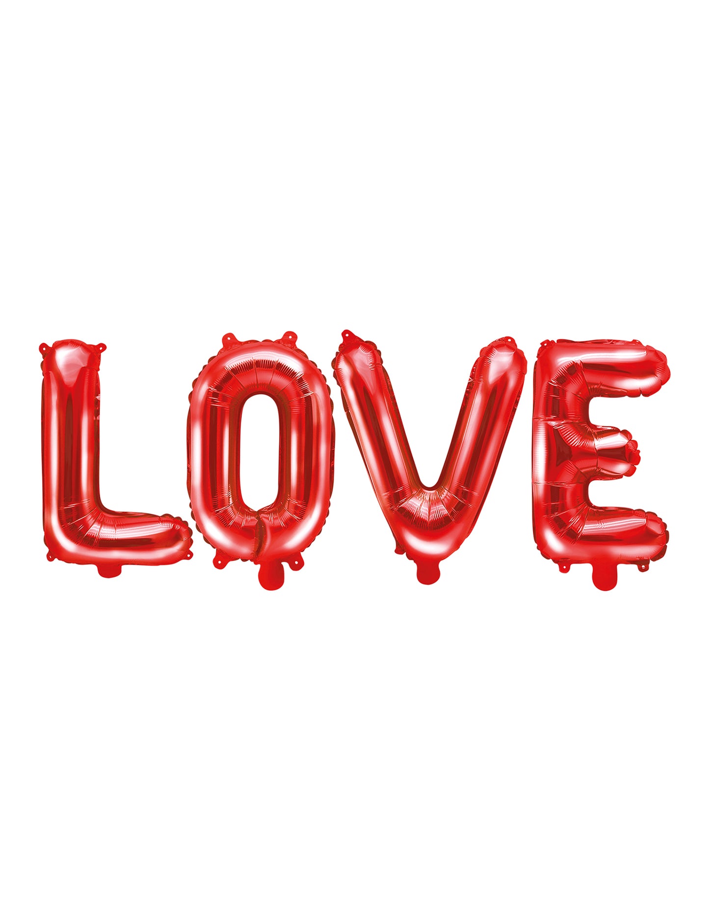 Ballon aluminium lettres LOVE pour mariage rouge