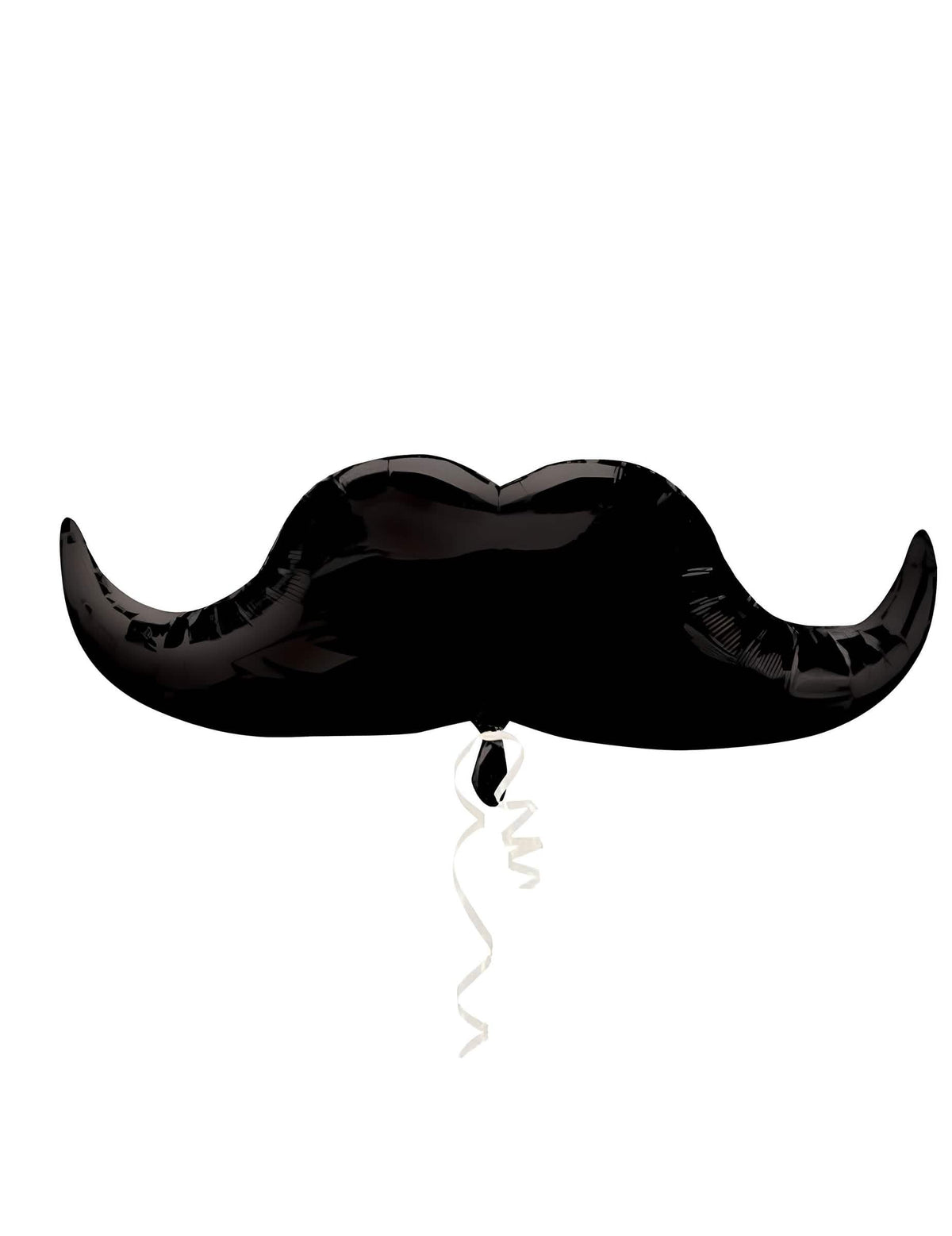 Globo de aluminio gigante con bigote para fiesta negra