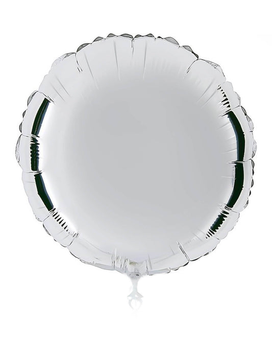 Globo de aluminio personalizable en blanco 50 cm