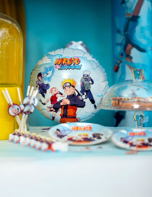 Globo de aluminio redondo Naruto Shippuden™ 43 cm