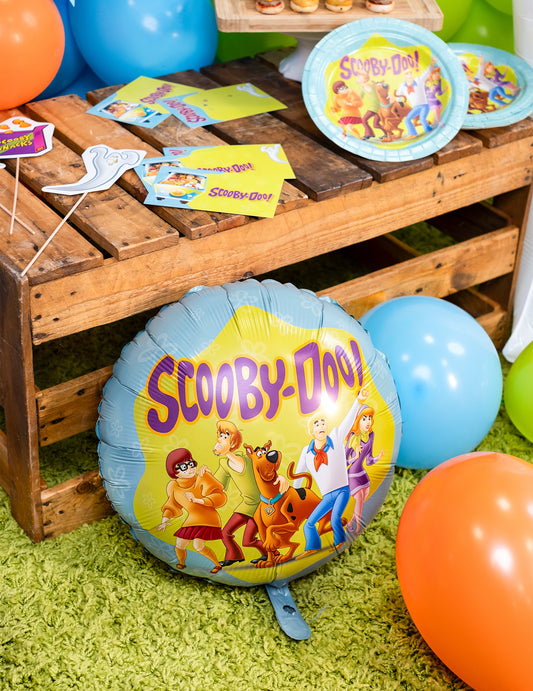 Mise en situation du ballon aluminium Scooby-Doo