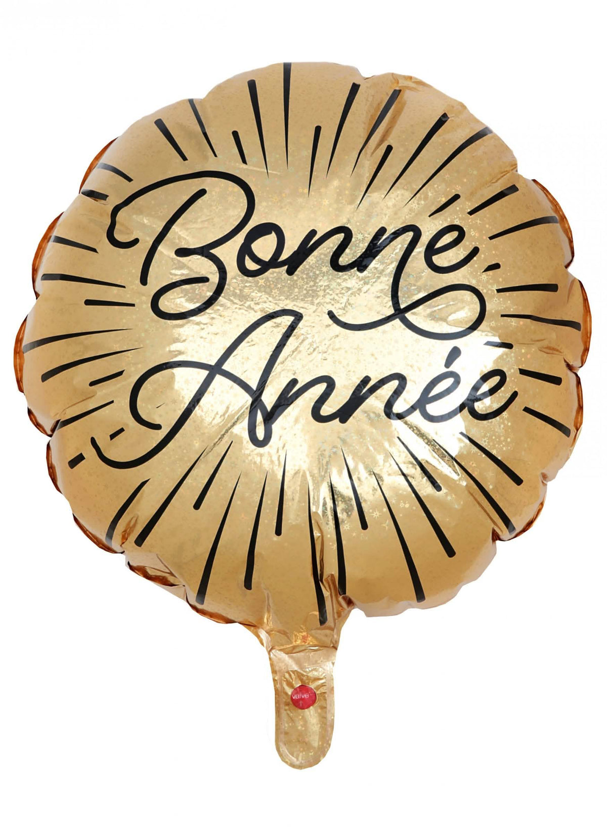 Globo de aluminio feliz año nuevo brillante para fiesta color dorado