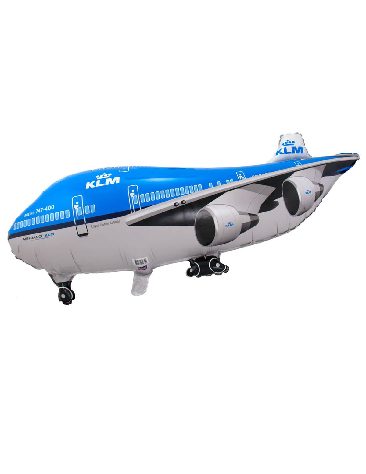 Globo de aluminio gigante avión para fiesta azul y blanco KLM