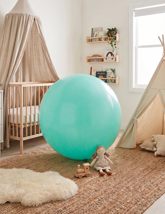 Globo gigante de látex menta 60 cm