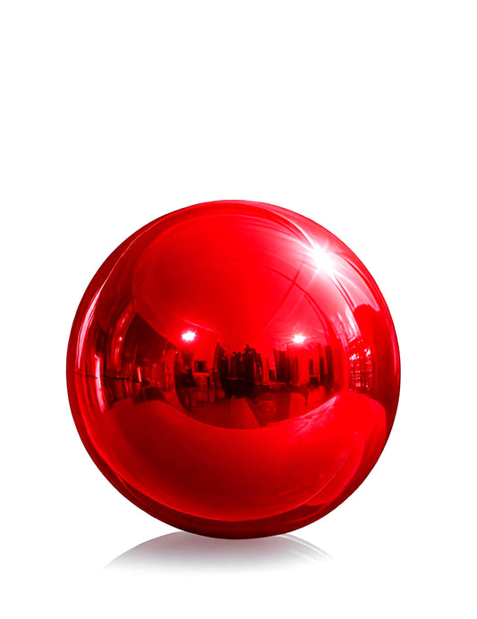 Globo gigante bola de espejo roja 150 cm