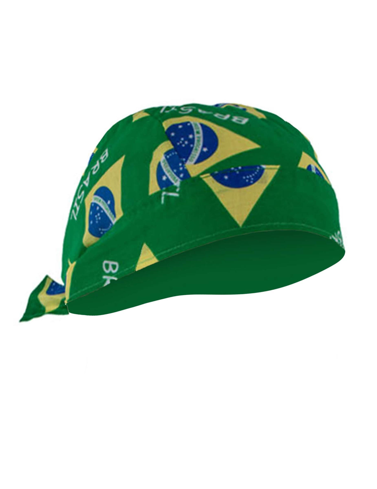 Vista de perfil del bandana Brasil
