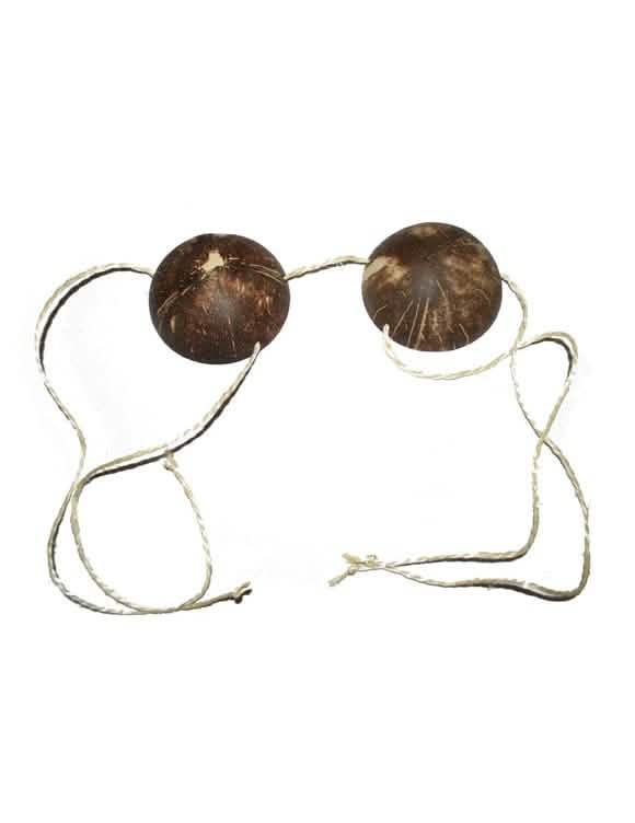 sujetador de coco para mujer marrón natural