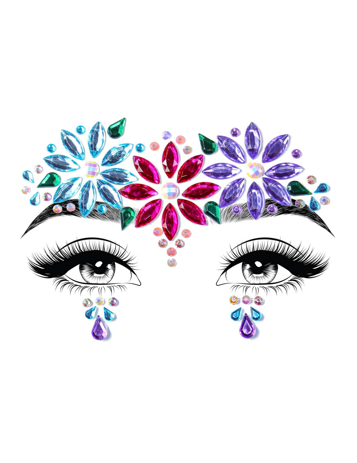 Adhesivos para rostro dahlia