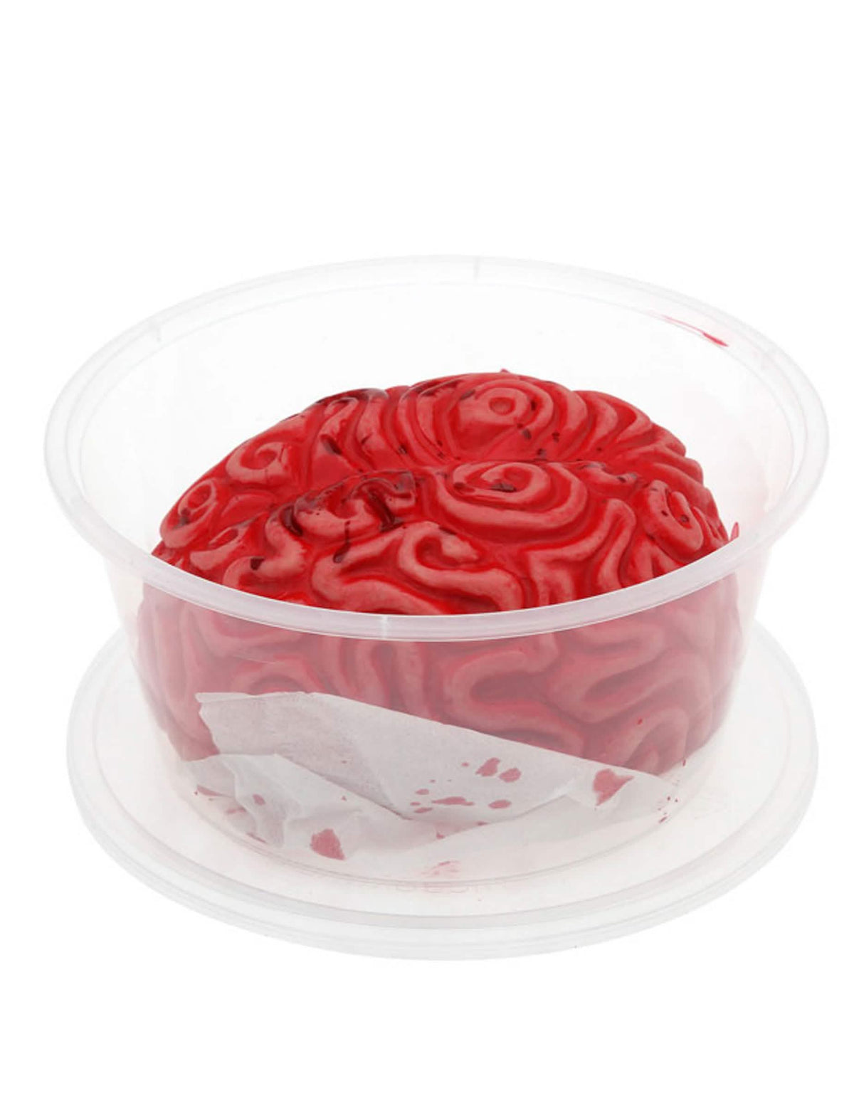 Caja con cerebro humano para adulto rojo y sangriento