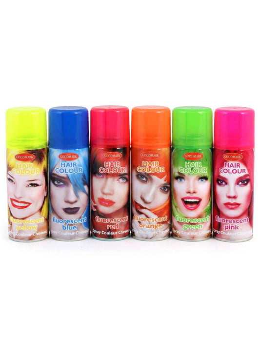 Spray de color fluorescente para el cabello