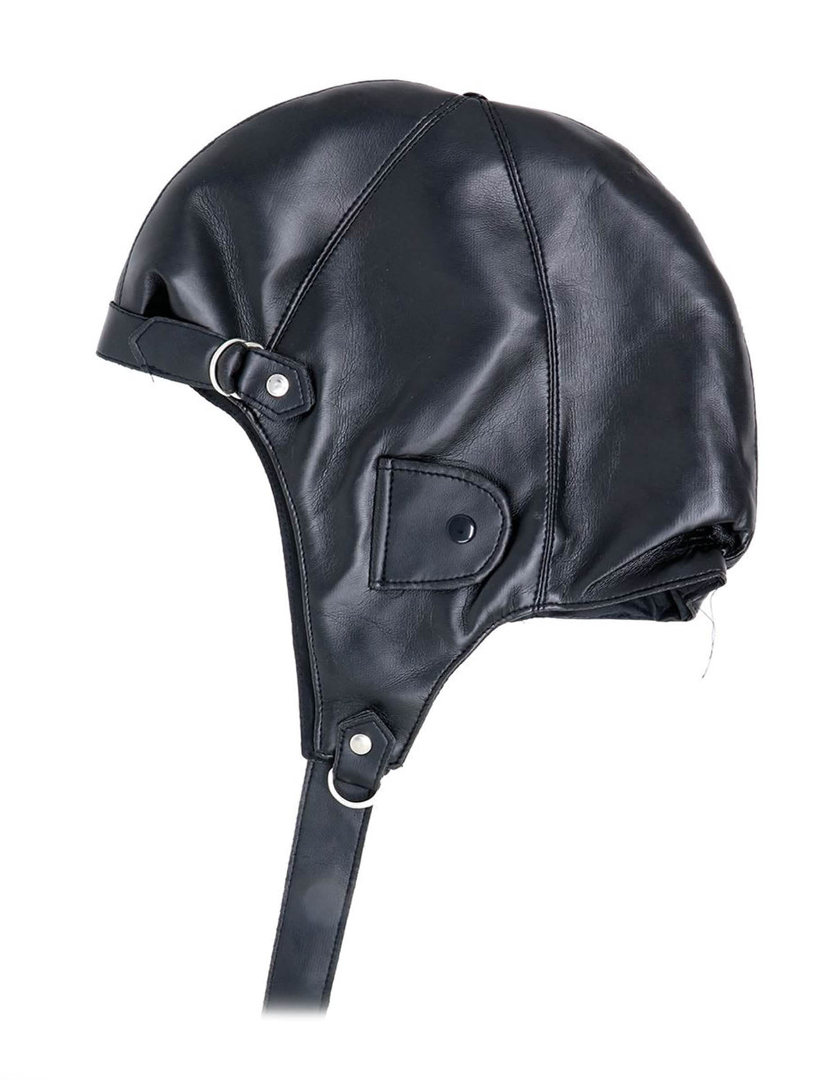 Vista de perfil del gorro de aviador para adulto