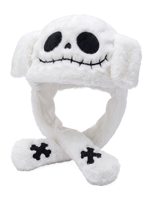 Gorro de esqueleto con orejas móviles