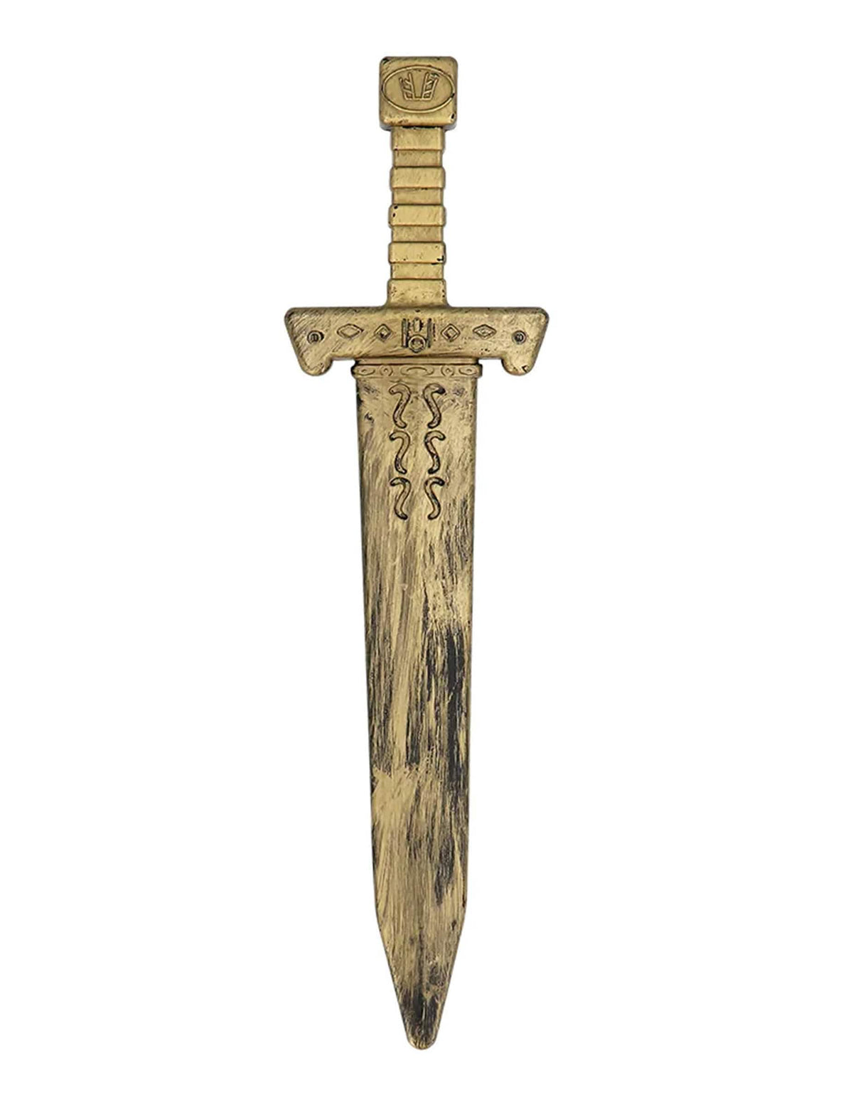 Detalle de la espada del escudo y espada de combate gladiador