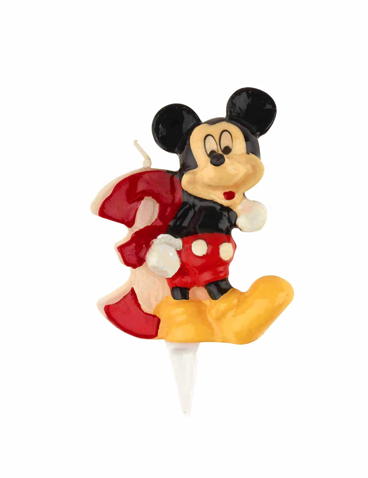 Vela número 3 Mickey para niño multicolor