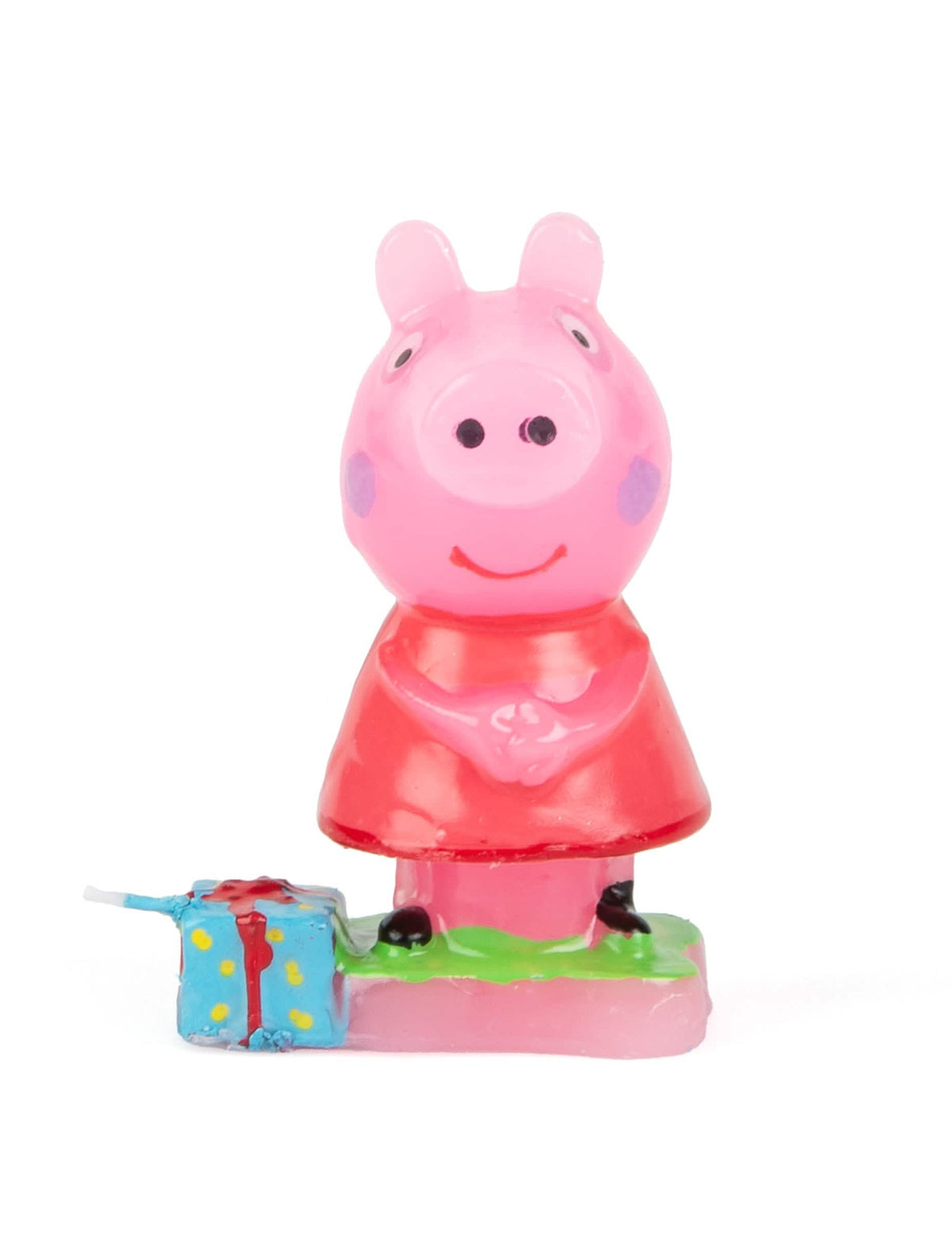 Vista frontal de la vela Peppa Pig